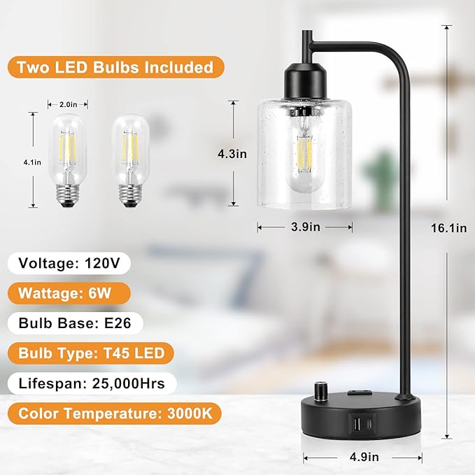 LumiForge™ Bedside Lamp